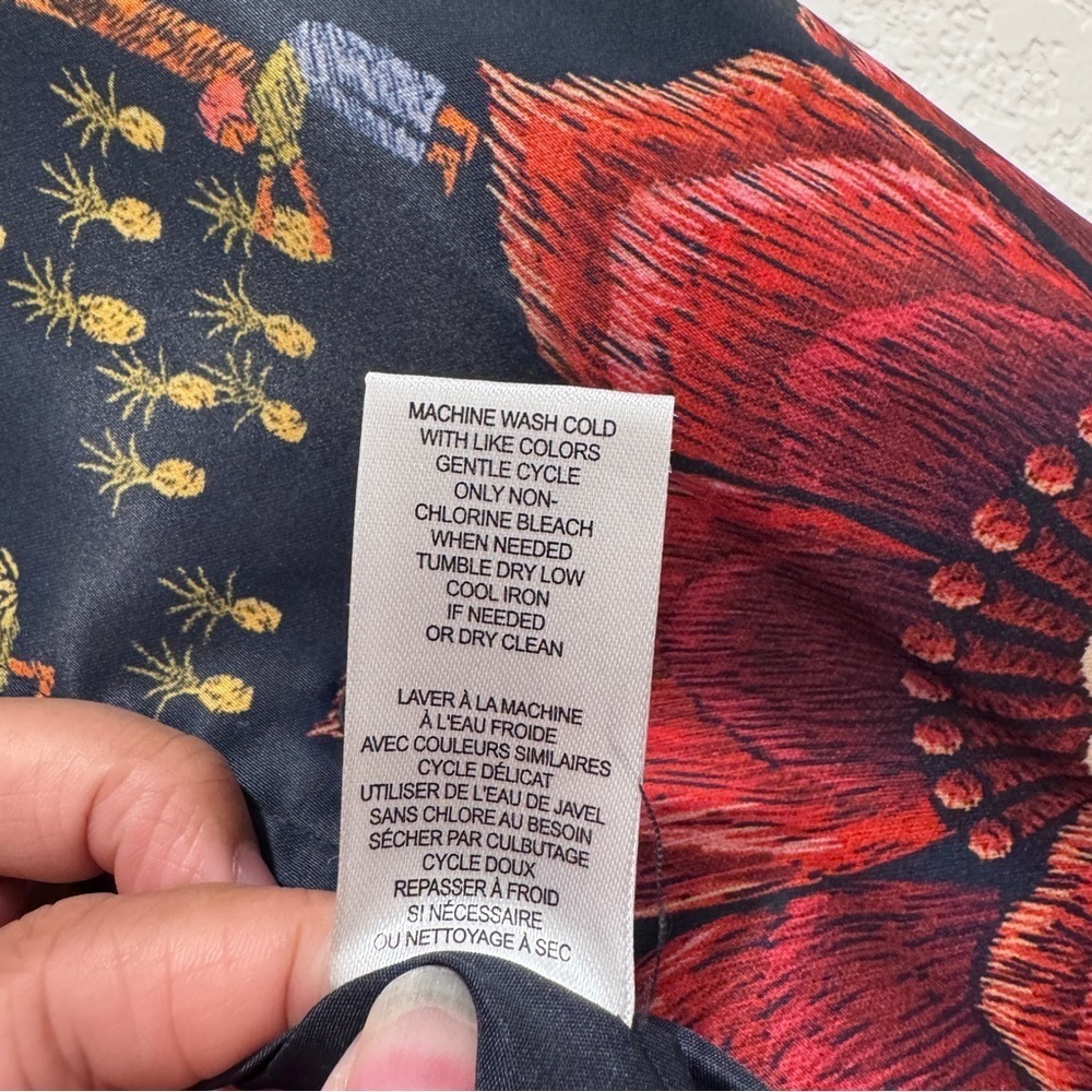 Industry Republic Crop Bomber Jacket Floral Farm Rio Vibe Jungle Tropical Size M - Picture 13 of 16
